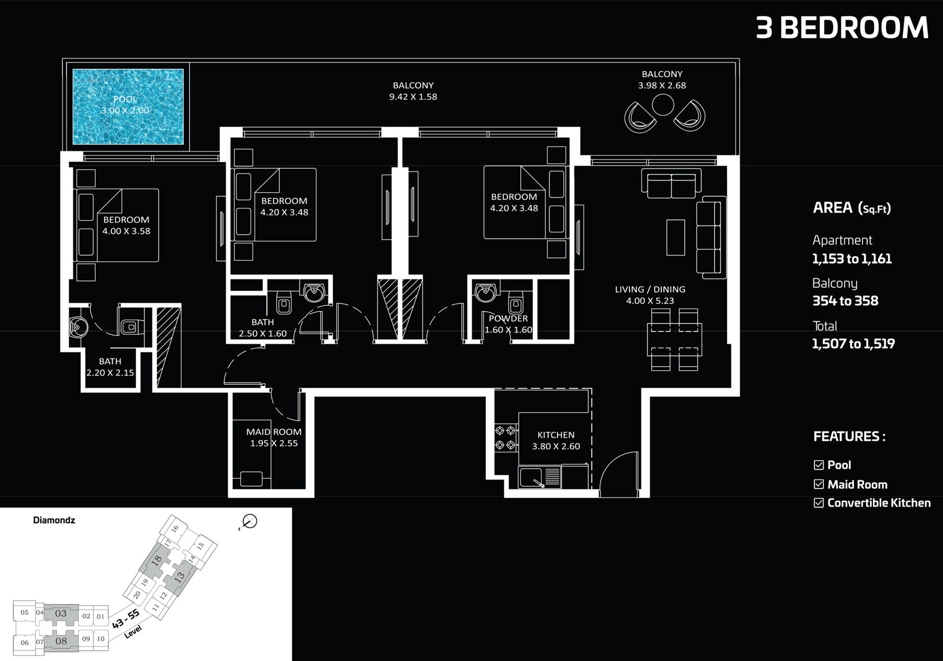 3 Bedroom